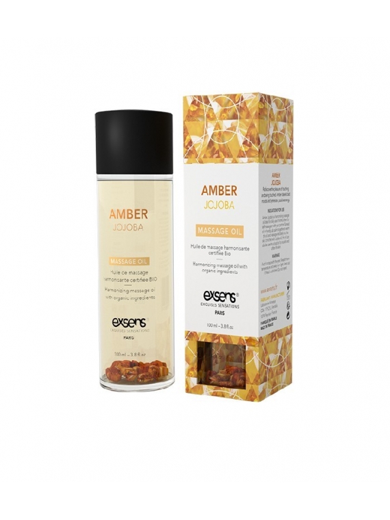 AMBER JOJOBA - Huile de massage avec pierres semi-précieuses