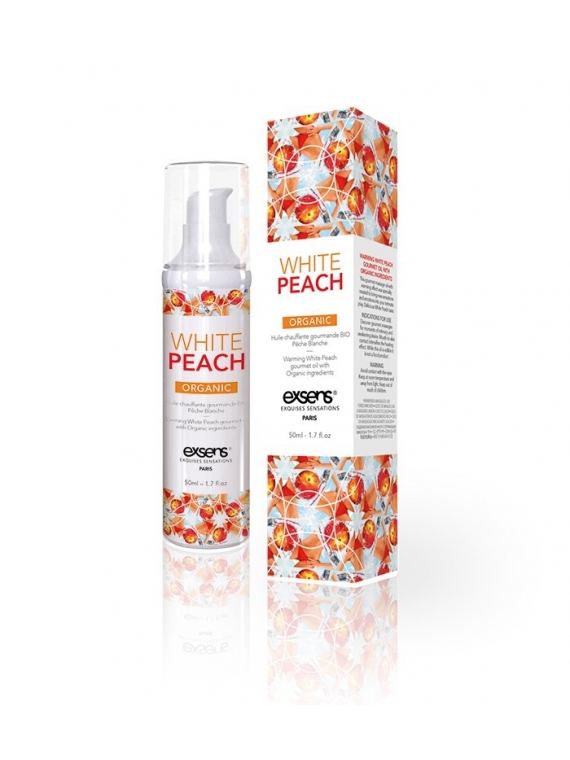 WHITE PEACH - Huile chauffante gourmande bio