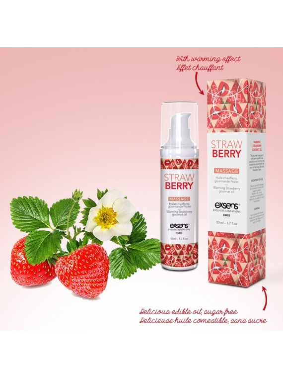 STRAWBERRY - Huile chauffante gourmande